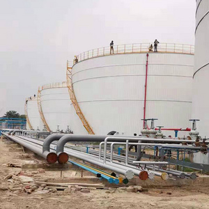 600-10000 m3 welding installation vertical bitumen palm oil storage tank with heating coils