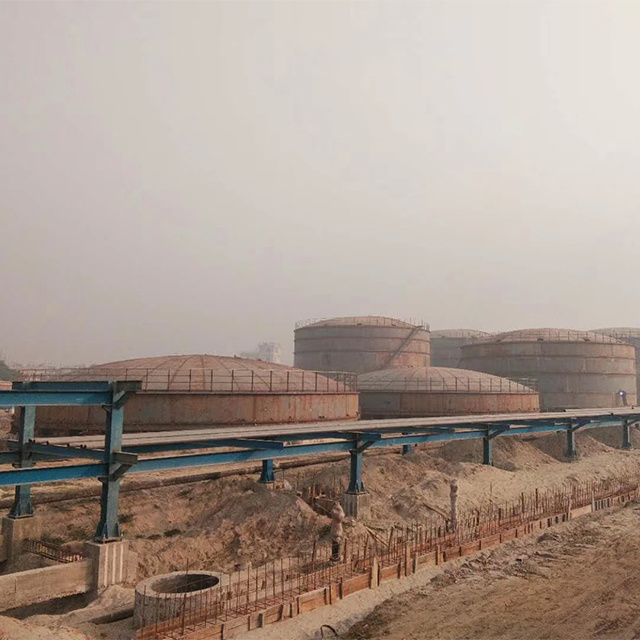 600-10000 m3 welding installation vertical bitumen palm oil storage tank with heating coils