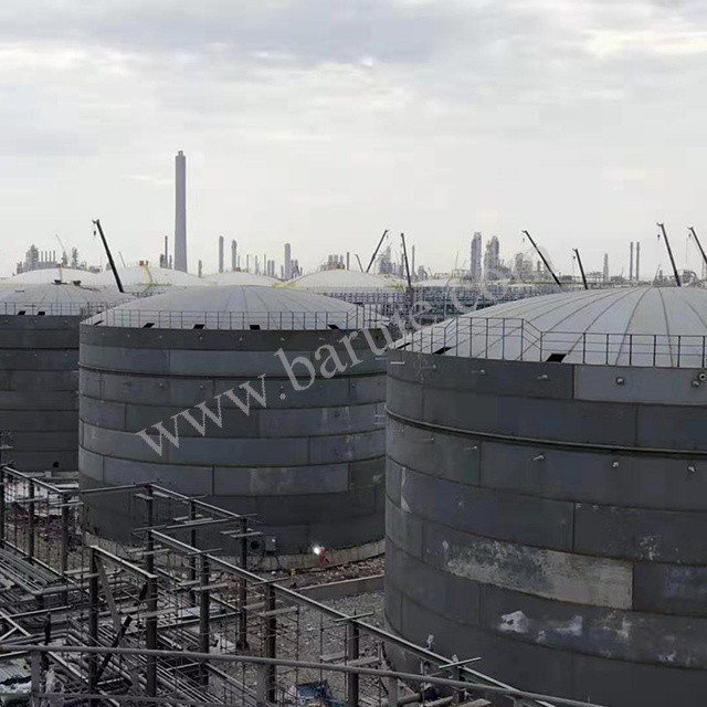 500 m3 bitumen fuel storage tanks with heated device