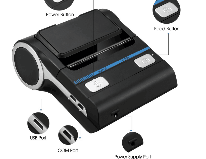 POS 80 printer thermal driver download Mini wireless thermal printer 80mm