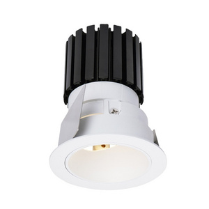 9W Recessed Spotlight Dimmable Round LED Downlight Anti Glare Spot Light Swivel Can Light Aluminum Adjustable Downlight