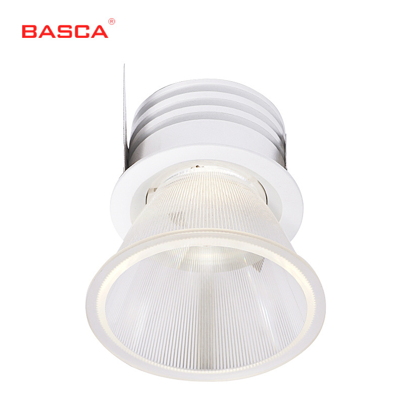 Clear Deep Recessed LED Ceiling Surface Light Small Trim Texture White Hotel Downlights 9W LED Ceiling Surface Light