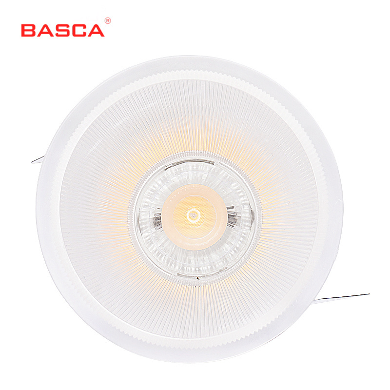 Clear Deep Recessed LED Ceiling Surface Light Small Trim Texture White Hotel Downlights 9W LED Ceiling Surface Light