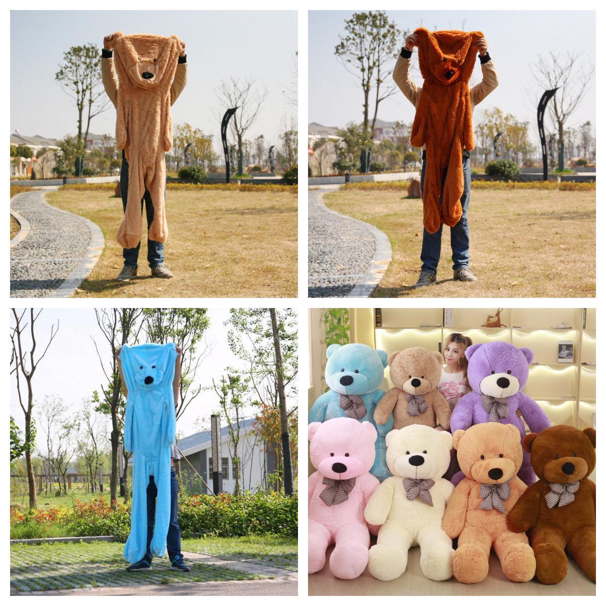 CE Certified & Low Price Wholesale Large Size Unstuffed Animals Unfilled Plush Teddy Bear Toys with Zipper