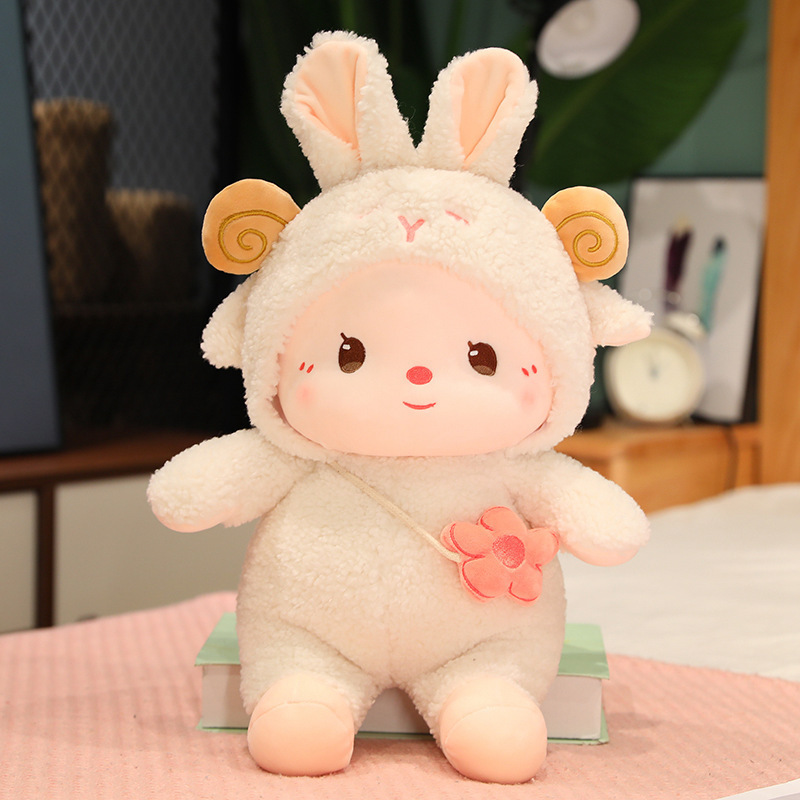 Wholesale Kawaii Soft Rabbit Stuffed Animal Claw Machine Doll Kid Girl Gift Baby Sleeping Plush Toys