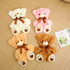 CE certified 35CM 50CM 65CM Unfilled Soft Toy Brown White Pink Unstuffed Teddy Bear Toys Plush Skin