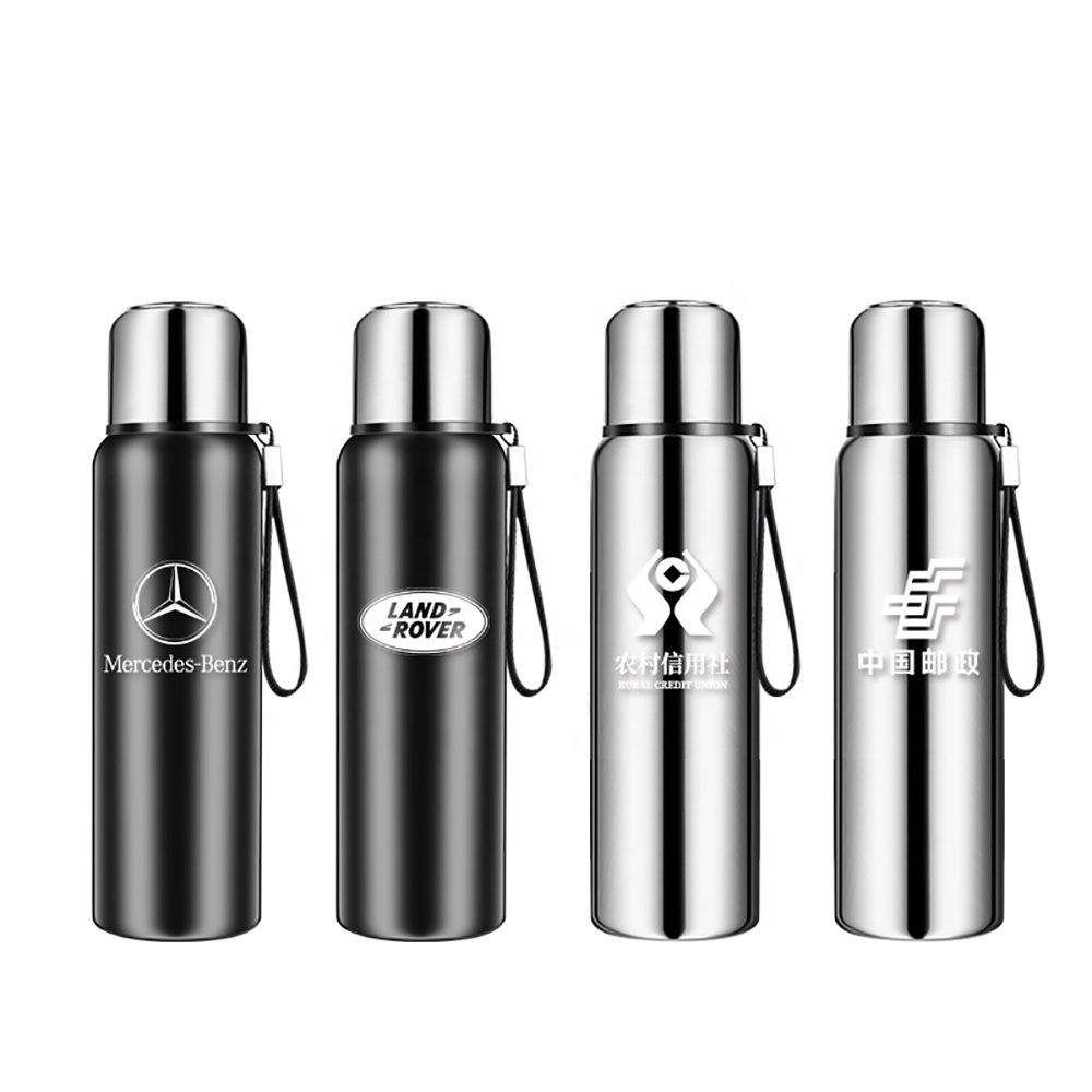 1.5L New arrival double wall sports vacuum insulated 18 8 stainless steel water bottle with cup and temperature