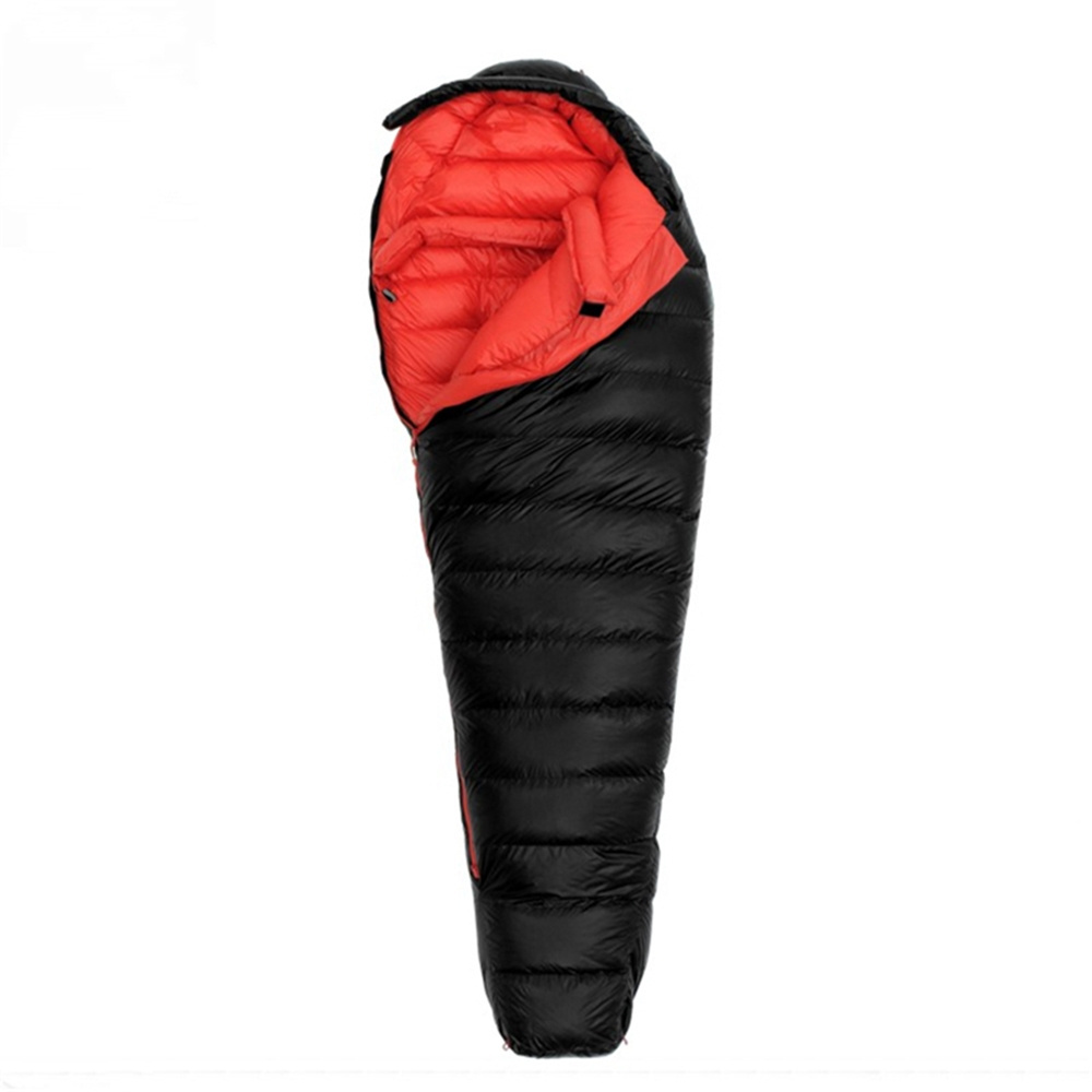 ROUTMAN Portable Outdoor Essentials Sleeping Bag Winter Nylon Fabric Waterproof Duck Down Mummy Shape Sleeping Bag