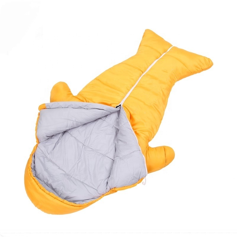 OEM Logo and Size Kids Sleeping Bag Waterproof Polyester Outdoor Camping Gear Portable Thermal Animal Sleeping Bag For Kids