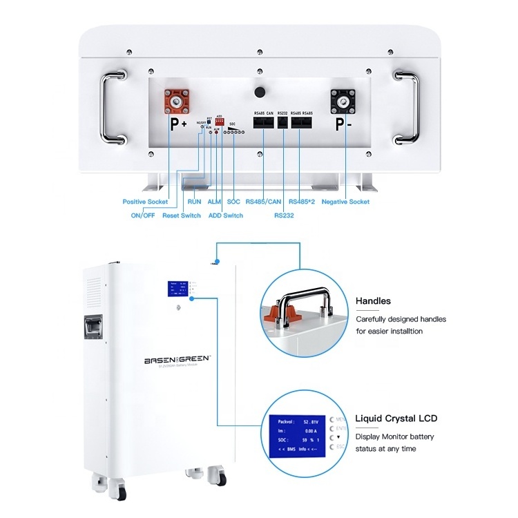 51.2V 280ah Home Solar Energy Storage Iron Phosphate Batterie 48V 10kwh 14kwh Lithium Ion 200ah Lifepo4 Battery Pack