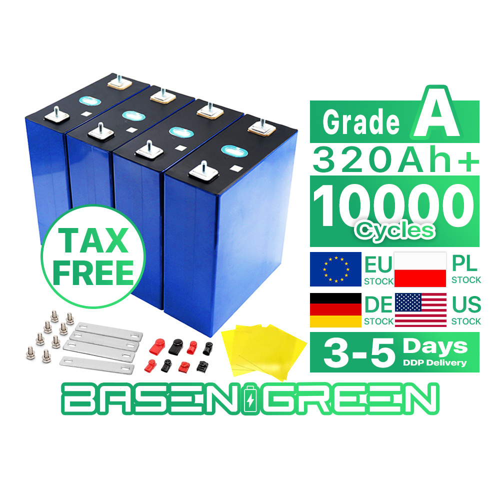 Basen Green Tom Chen Lf280k 3.2v 200ah 320ah 280ah Lifepo4 Battery cell Diy 12v 48v Prismatic Lithium Ion Batteries For Boats