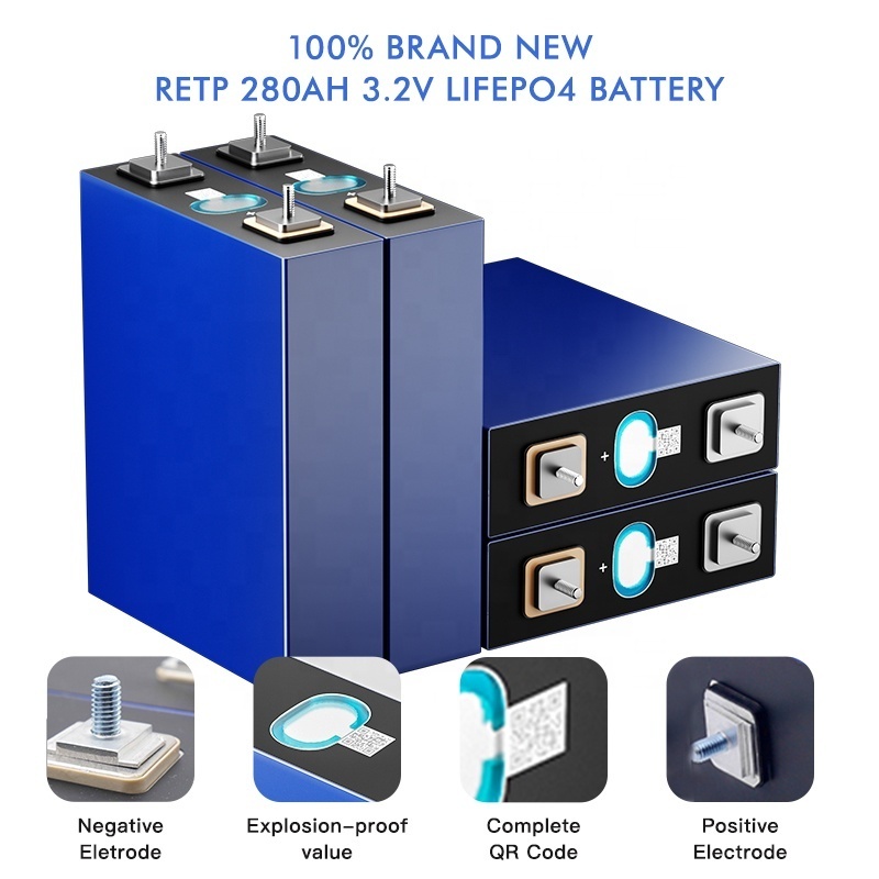 230Ah 280Ah 3.2V Lifepo4 Battery Cell With Terminal Long Run Rechargeable LiFePO4 Battery Pack Prismatic Cell