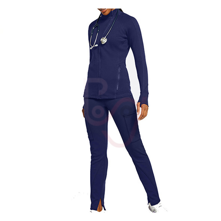 Customize Medical Nursing Jogger Scrubs Hospital Nursing Uniform Woman Top Scrub Suit Scrubs Uniforms Sets Fashionable