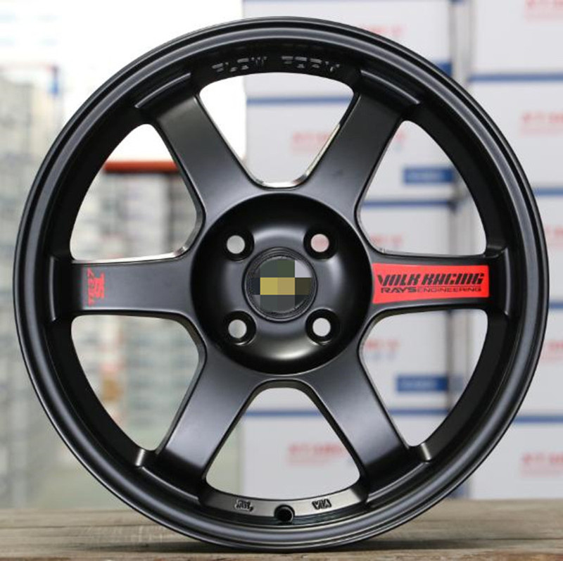 509Hot Sale Deep Dish Alloy Wheel Car Sport 4x100 5x114.3 4 Holes 15 16 17 Inch Rims