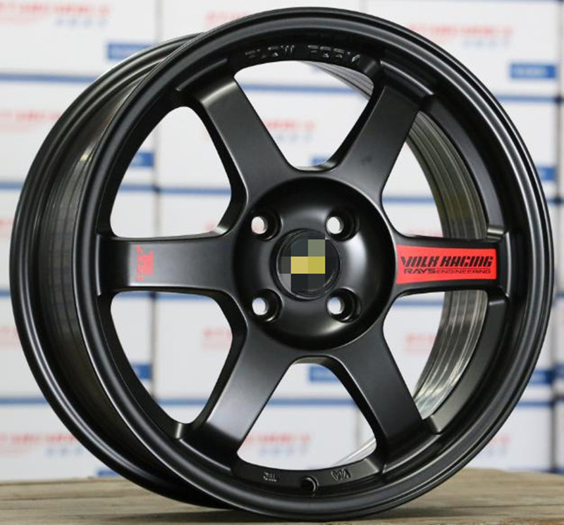 509Hot Sale Deep Dish Alloy Wheel Car Sport 4x100 5x114.3 4 Holes 15 16 17 Inch Rims