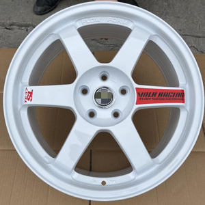 509Hot Sale Deep Dish Alloy Wheel Car Sport 4x100 5x114.3 4 Holes 15 16 17 Inch Rims