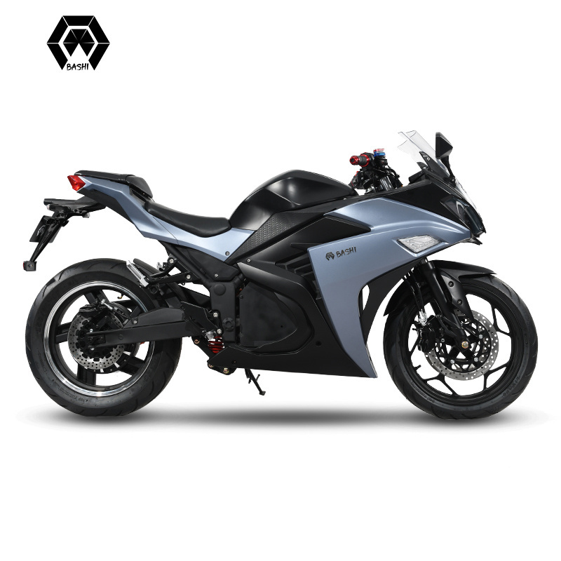 Powerful and super performance electric motorcycle with 72V 8000W mid motor single swing arm