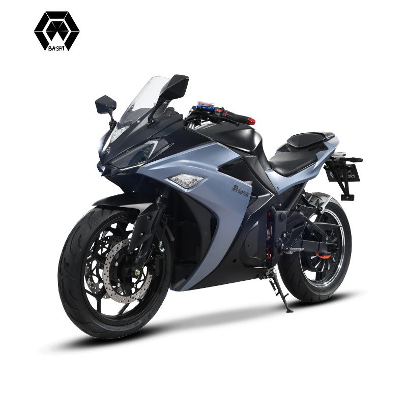 Powerful and super performance electric motorcycle with 72V 8000W mid motor single swing arm