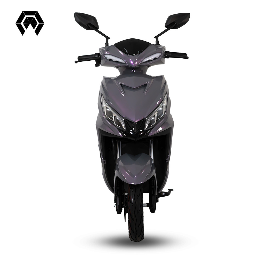 long range purple color 60v lithium battery electric chopper motorcycle