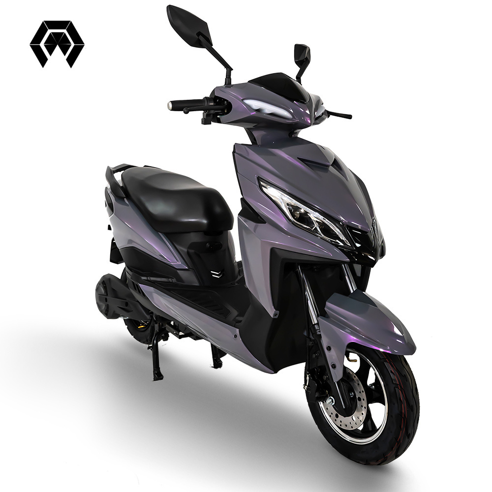 long range purple color 60v lithium battery electric chopper motorcycle