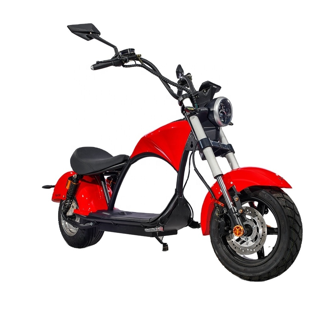 red color 60v lithium battery long range 2023 electric chopper motorcycle