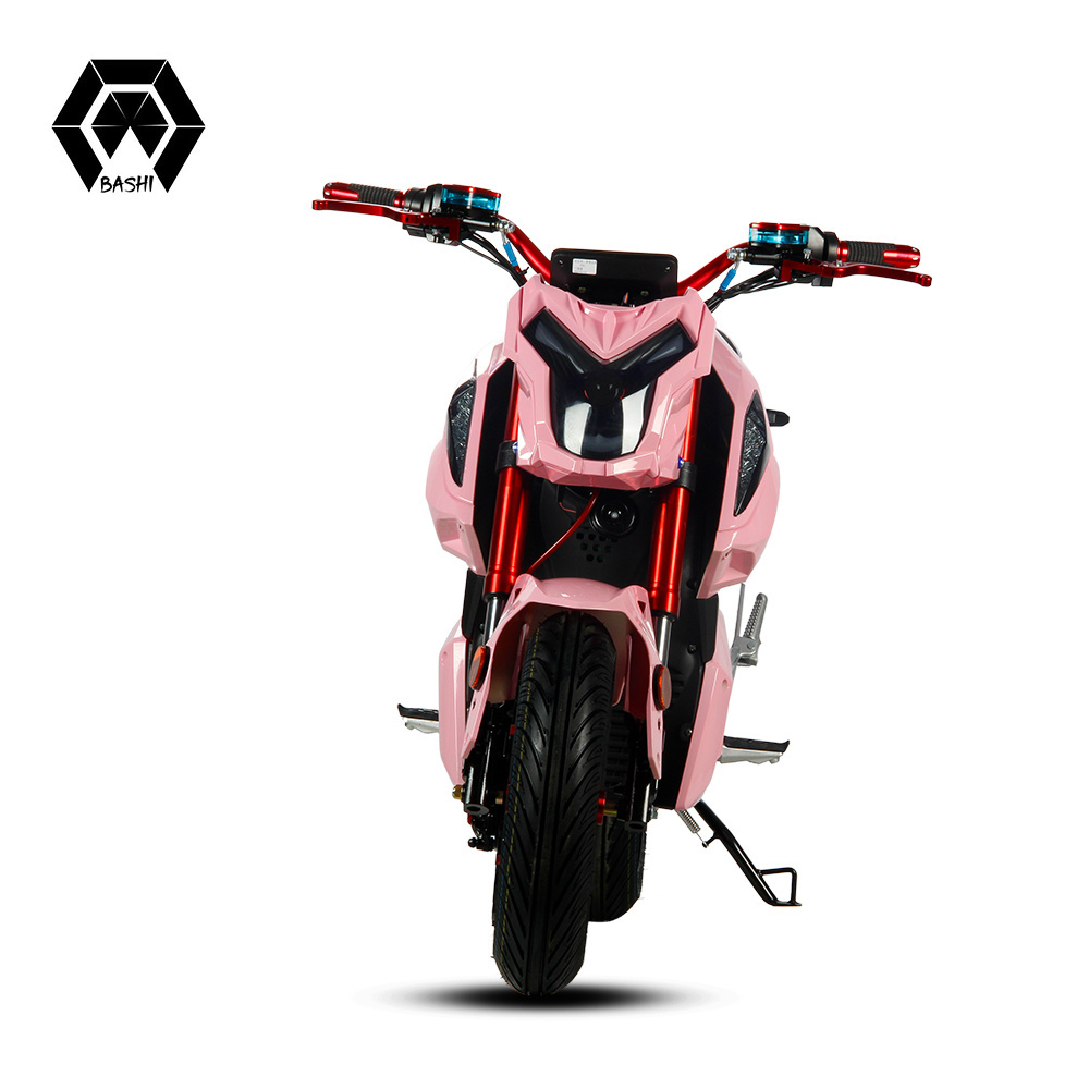 pink color strong power 17 foot large tires chopper electric motorcycle