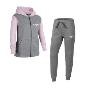 High Quality Women jogging Sports Tracksuits Sets Custom Logo Jogging Suit Workout Plain Tracksuits For Women