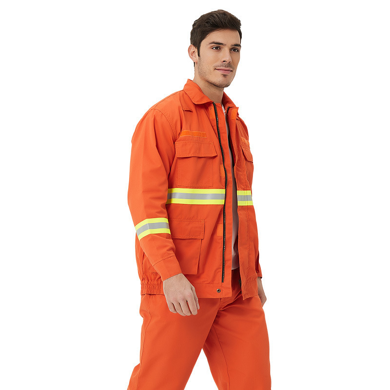 Man Industrial Mining High Vis Workwear Fire Resistant Overall Reflective Work Jacket Clothes Wear Winter Waterproof