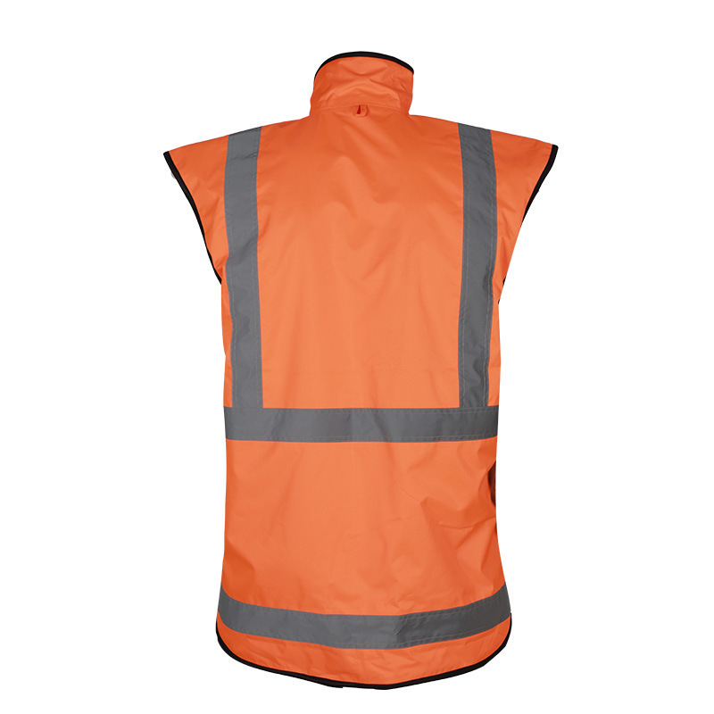 Winter High Vis Safety Work Wear Construction Sleeveless Work Jacket Volunteer Visibility Veste Safety Workwear Vest