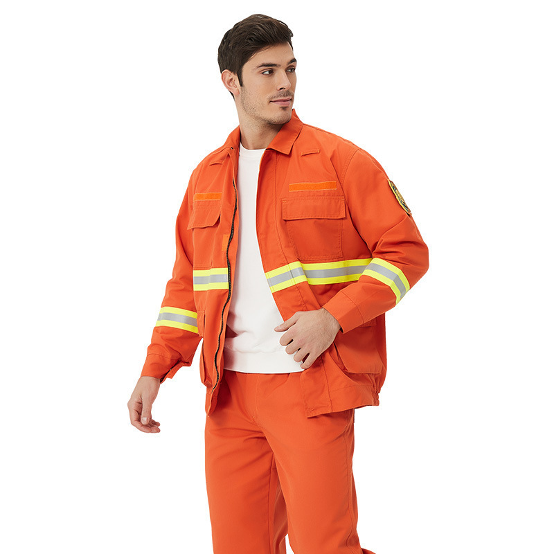 Man Industrial Mining High Vis Workwear Fire Resistant Overall Reflective Work Jacket Clothes Wear Winter Waterproof