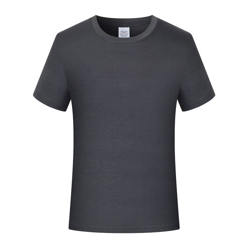 Basic Designed Plain Black Custom Luxury 95 Bamboo Cotton 5 Spandex Fiber Fabric Tshirt T Shirts T-Shirt Men Wholesale Unisex