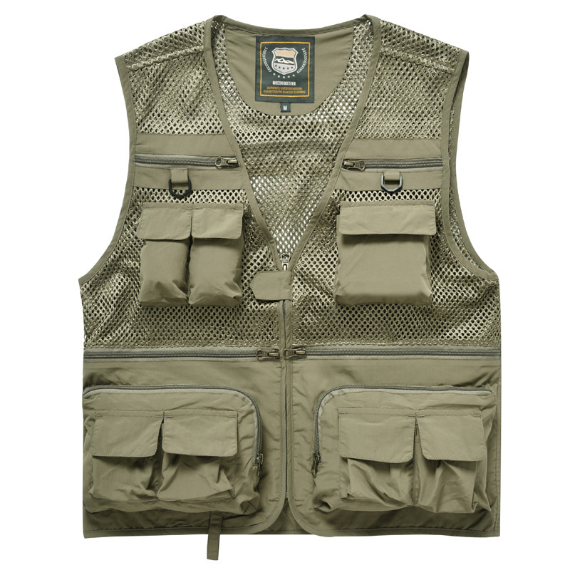 Veste De Chasse Polyester Africain Vest Men Clothing For Hunter Custom Mesh Wearable String Vest