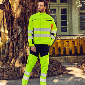 Mechanic Construction Hivis Yellow Hot Sale Overall Reflect Safety Usa P Clothes Work Wear Electrician Workwear Uniform