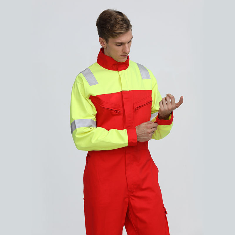 Custom Anti Static Paint Reflective Fire Retardant Clothing Work Wear Overall 300D Polyester Uniform Winter For Mens Workwear