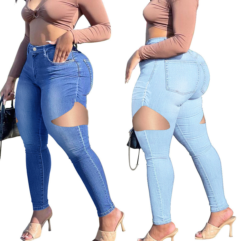 High Waist New Design Denim Jean Pants Skinny Blank Sexy Lady Jeans Wholesale Pantalones Mujer New Model Jeans Styles Womens