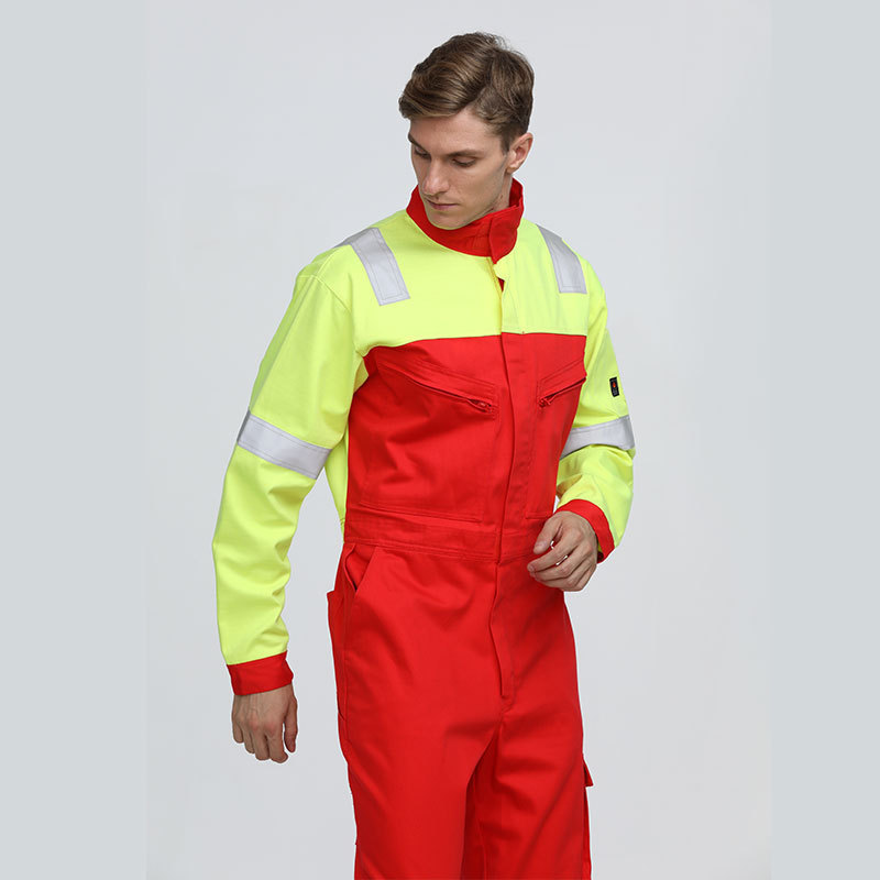 Custom Anti Static Paint Reflective Fire Retardant Clothing Work Wear Overall 300D Polyester Uniform Winter For Mens Workwear