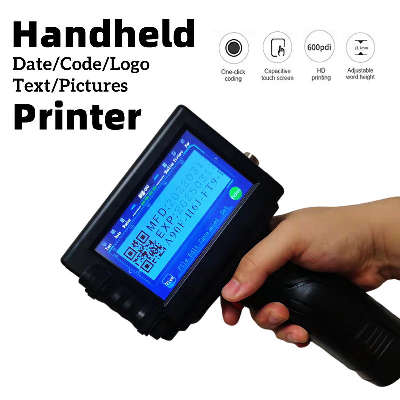 Basic 2022 new model handheld portable  inkjet printer for expiry date/text/logo/ number batch coding OEM printing machine