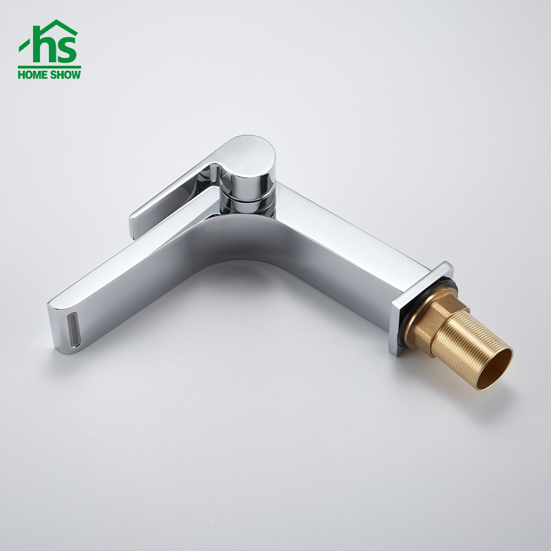 Lead Free Brass Wash Face Bathroom Sink Faucets PVD Mixer Basin Mixer Anti-Scratch Water Tap Chrome Basin Faucets