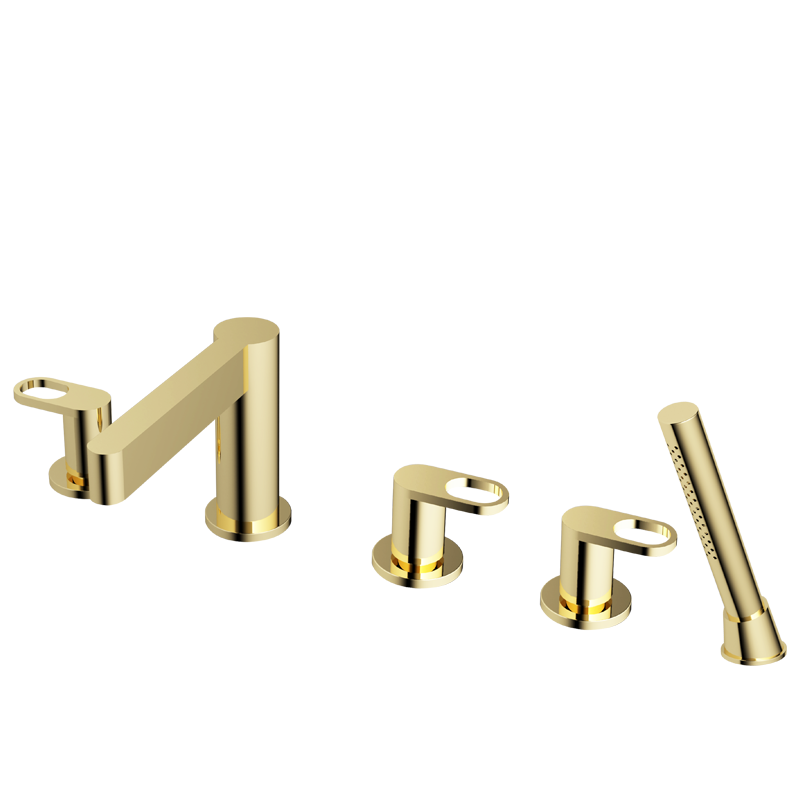 High quality brass tub freestanding bath mixer taps European shower faucet set Free standing bathtub faucets