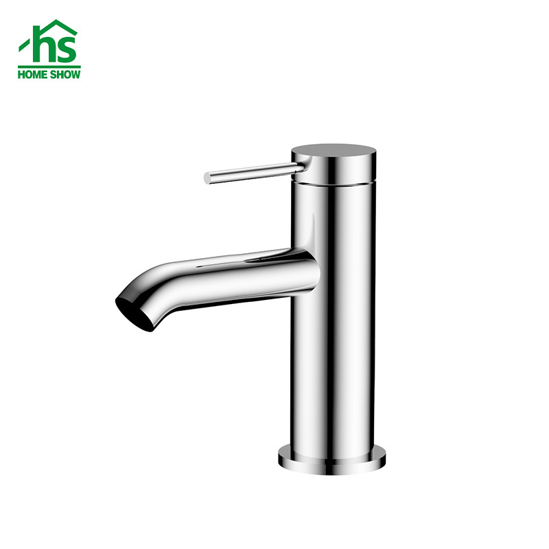 High Quality Low Price Smart Water Mixer Small Zinc Single Handle Italian Chrome Bathroom Faucet