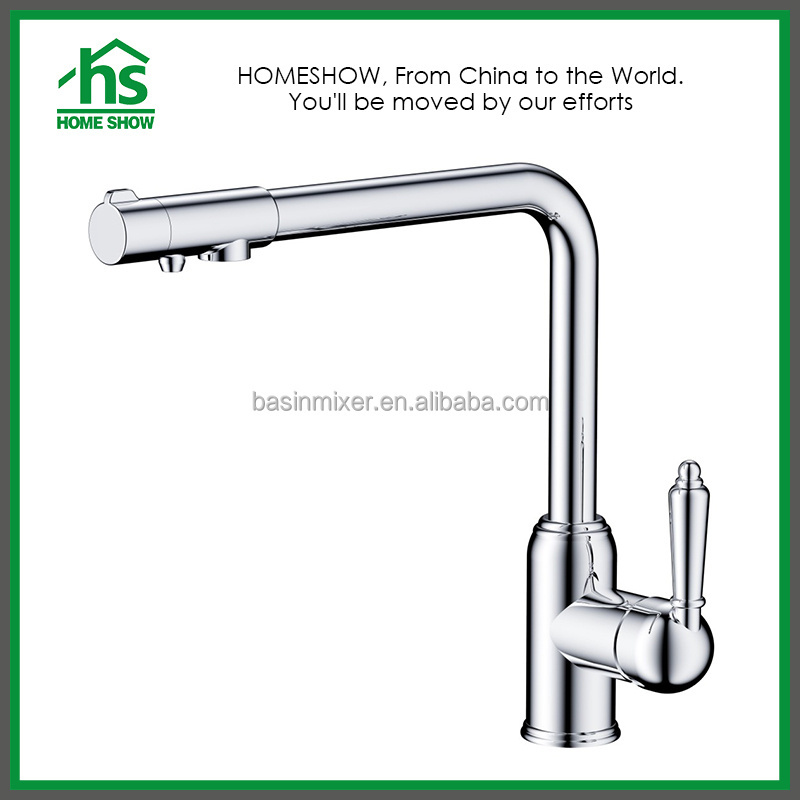 High Standard 3 Way Pure Water Single Lever Kitchen Water Faucet Sink Mixer