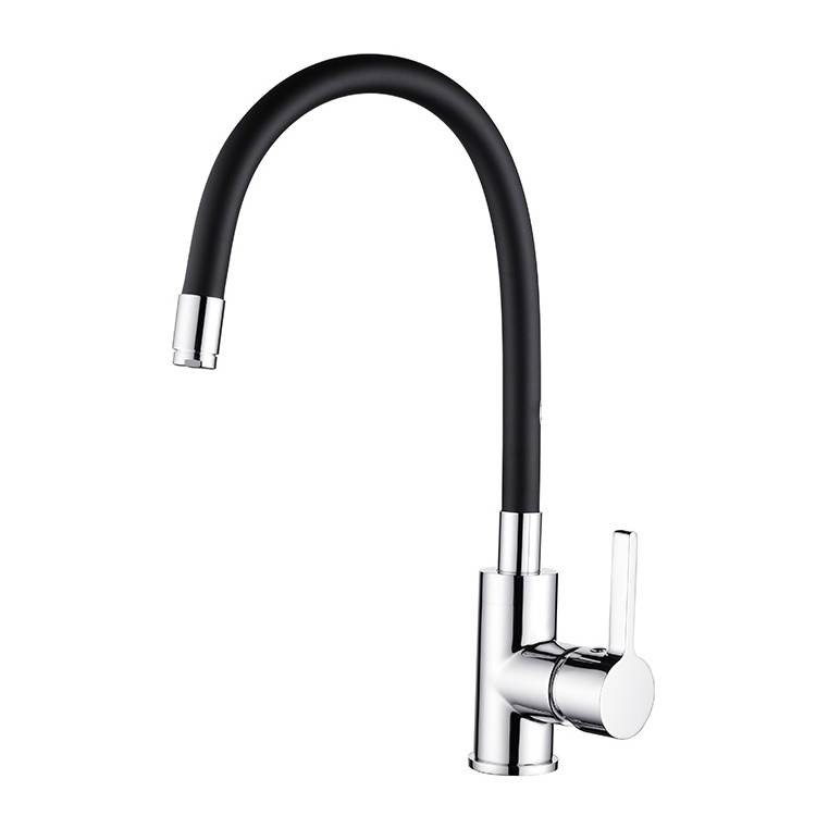 multicolor food grade flexible silicone hose black color kitchen faucet