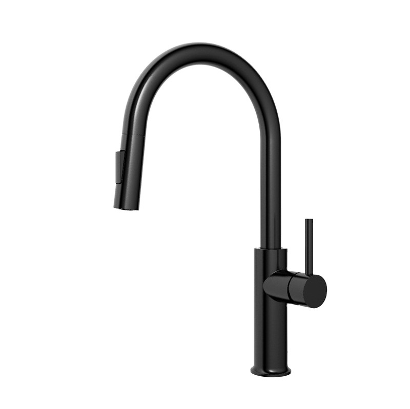 Best Selling Deck Mount Matte Black 304 Stainless Steel Touch Free Sensor Kitchen Faucet