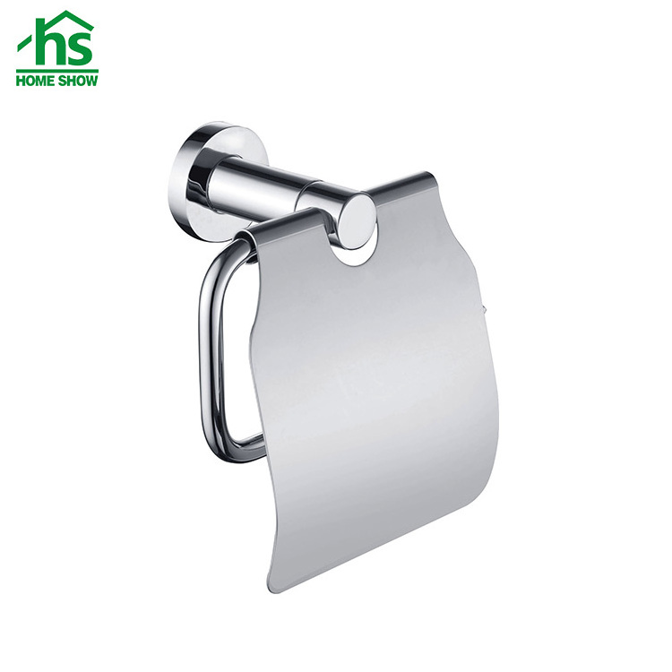 Round design brass stainless steel chrome bathroom toilet accessories set