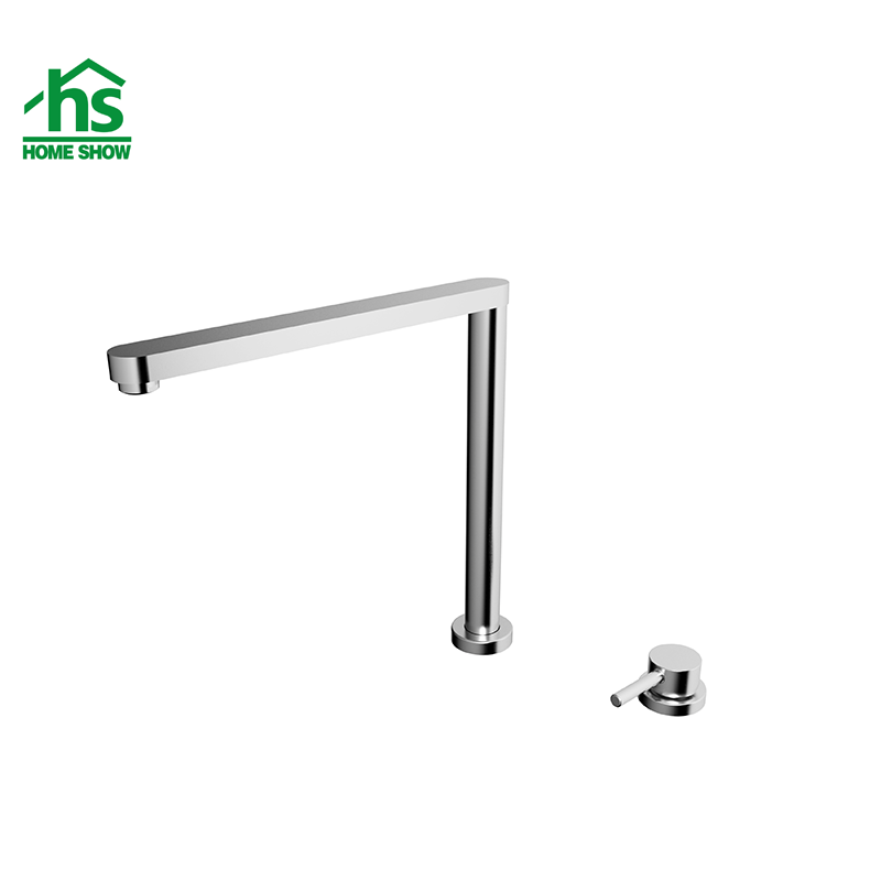 Kaiping Factory Brushed Rose Gold 2 Hole Faucet Folding Spout Kitchen Sink Tap Adjustable Height Kitchen Faucet