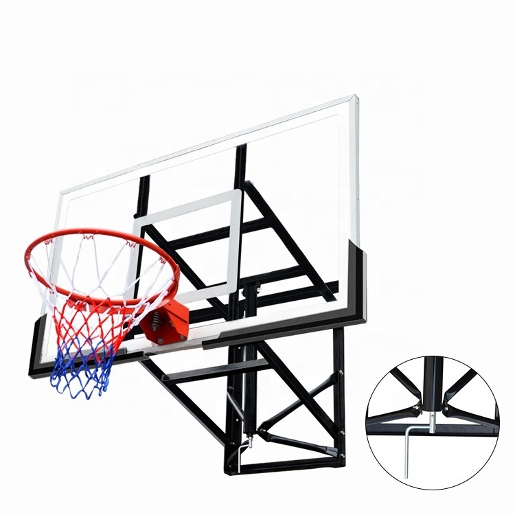 S040 Hot Saling 12mm Basketball Backboard Basketball Board Fiberglass Tempered Glass Basketball Board