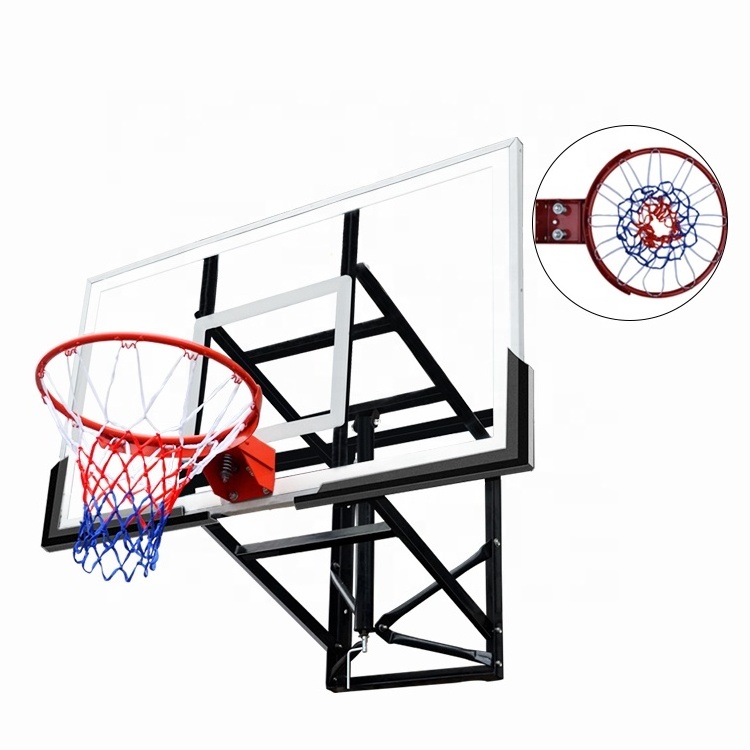 S040 Hot Saling 12mm Basketball Backboard Basketball Board Fiberglass Tempered Glass Basketball Board