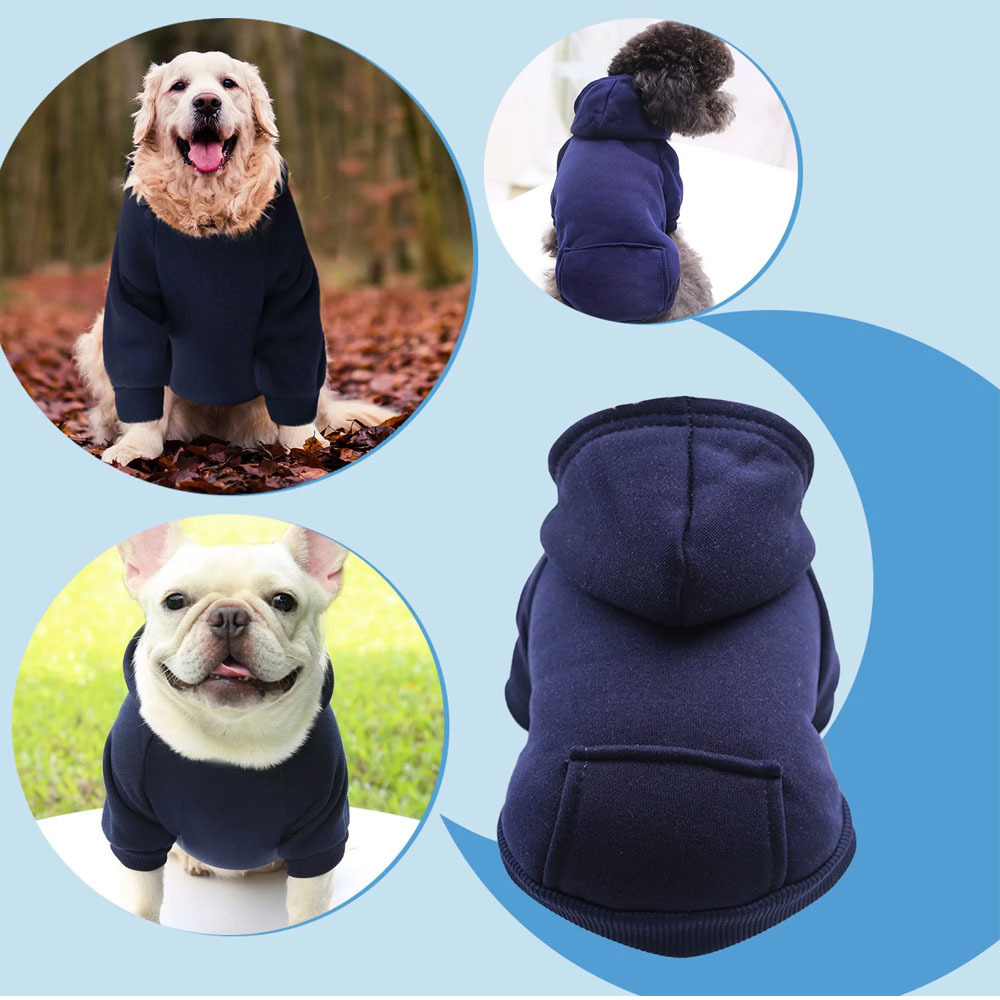 Cute Pet Clothing Soft Cotton Fleece Pet Hoodie Warm Autumn Winter Coat Puppy Cat Hoodie Sweatshirt Costume