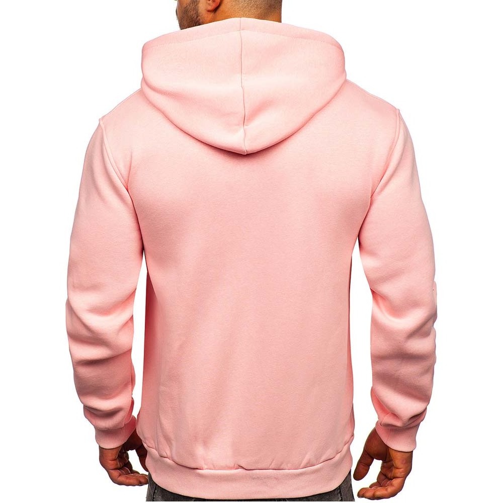 Mens Hoodie Solids Pastel Pink Sweatshirts 2023 Hoodies For Men Without Logo