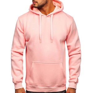 Mens Hoodie Solids Pastel Pink Sweatshirts 2023 Hoodies For Men Without Logo